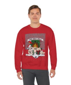 Santa Chill With Beer Funny Ugly Christmas Sweatshirt For Men 104