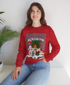 Santa Chill With Beer Funny Ugly Christmas Sweatshirt For Men 109