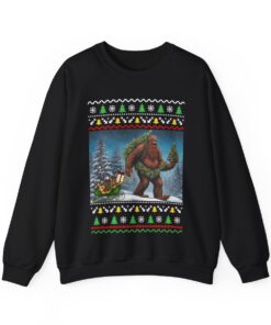 Alternative view of Bigfoot Believe Women's Ugly Christmas Sweatshirt