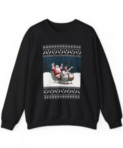 Happy Holiday Santa Jesus Ugly Christmas Sweatshirt For Unisex