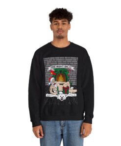 Santa Chill With Beer Funny Ugly Christmas Sweatshirt For Men 66