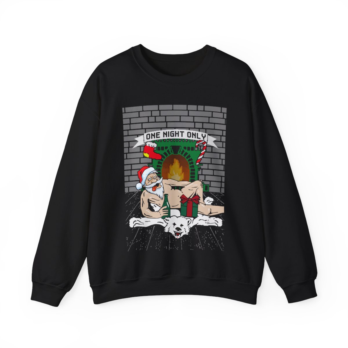 Santa Chill With Beer Funny Ugly Christmas Sweatshirt For Men 13 Santa Chill With Beer Funny Ugly Christmas Sweatshirt For Men - Image 13