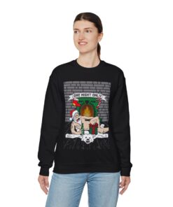 Santa Chill With Beer Funny Ugly Christmas Sweatshirt For Men 73