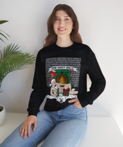 Santa Chill With Beer Funny Ugly Christmas Sweatshirt For Men 76