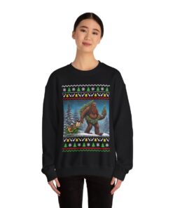 Bigfoot Believe Women's Ugly Christmas Sweatshirt