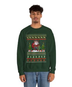Cowboy Santa Claus Ugly Christmas Sweatshirt For Men