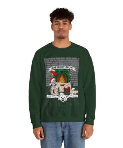 Santa Chill With Beer Funny Ugly Christmas Sweatshirt For Men 77
