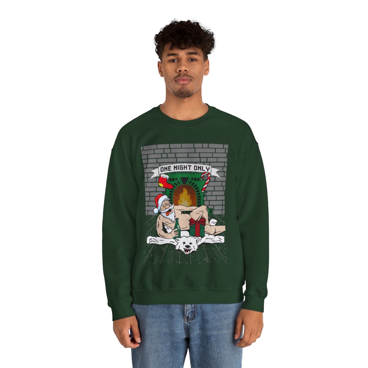 Santa Chill With Beer Funny Ugly Christmas Sweatshirt For Men 23 Santa Chill With Beer Funny Ugly Christmas Sweatshirt For Men - Image 23