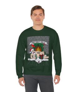 Santa Chill With Beer Funny Ugly Christmas Sweatshirt For Men 82