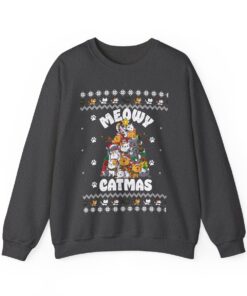 Cat Christmas Tree Christmas Sweatshirt For Men