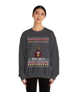 Brew Dolph Funny Ugly Christmas Sweatshirt For Women