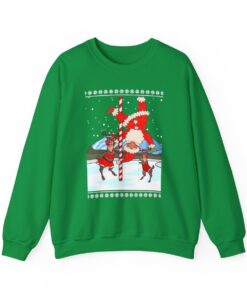 Santa On The Pole Ugly Christmas Sweatshirt For Unisex