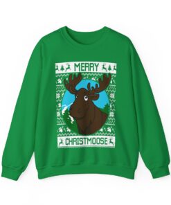 Merry Christmas Moose Men's Ugly Xmas Sweatshirt