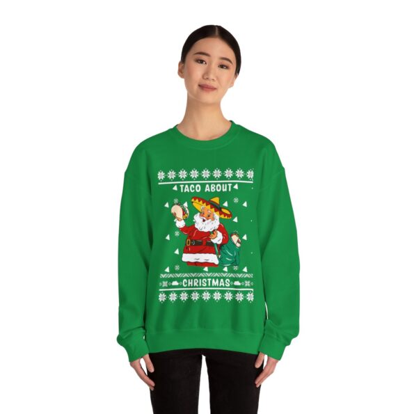 Santa Taco Bout Christmas Ugly Christmas Sweatshirt Womens