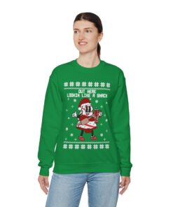 Out Here Lookin Like A Snack Ugly Christmas Sweatshirt Womens
