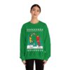 Santa Dunking Lebron James Ugly Christmas Sweatshirt Womens