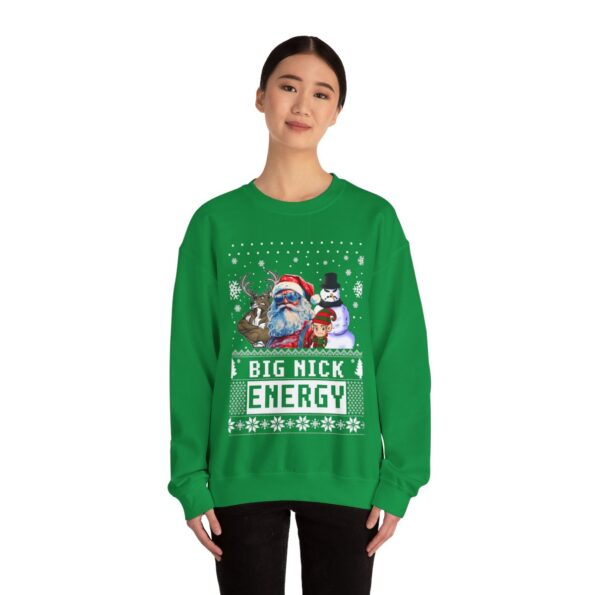 Santa Big Nick Energy Womens Ugly Christmas Sweatshirt