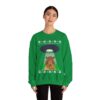 Alien Capybara Ugly Christmas Sweatshirt Womens