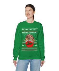 All I Want For Christmas Is Dickmas Ugly Christmas Sweatshirt Womens Dirty