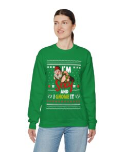 Gnome Sexy Ugly Christmas Sweatshirt Womens