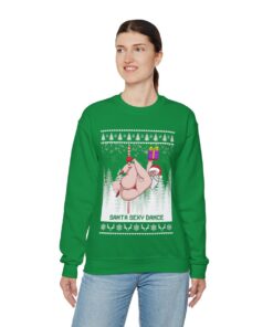 Santa Sexy Dance Ugly Christmas Sweatshirt Womens