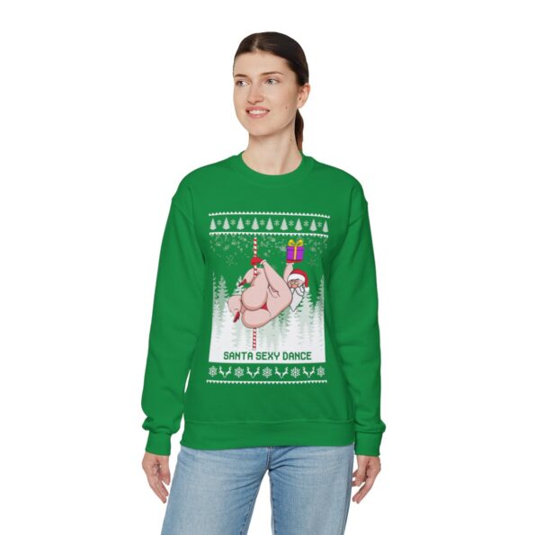 Santa Sexy Dance Ugly Christmas Sweatshirt Womens