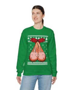 Merry Dickmas Ugly Christmas Sweatshirt Womens