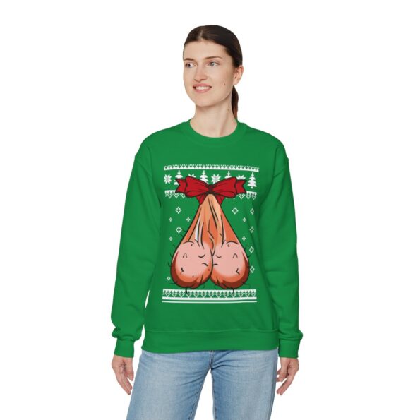 Merry Dickmas Ugly Christmas Sweatshirt Womens