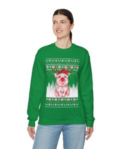 Pig Lovers Ugly Christmas Sweatshirt Womens