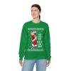Ho Ho Ho Hold In One Santa Ugly Christmas Sweatshirt Womens