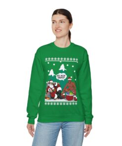 Big Nick Energy Santa Barry Wood Ugly Christmas Sweatshirt Womens
