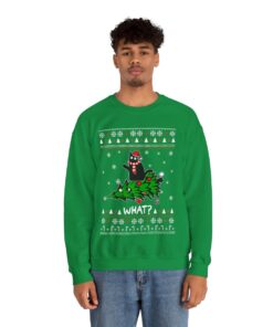 Black Cat Christmas Sweatshirt For Men