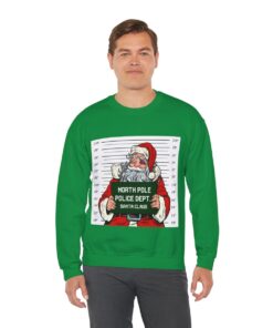 Alternative view of Santa Gets Caught Christmas Sweatshirt For Men