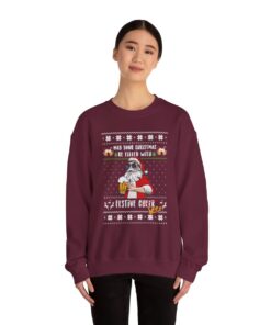 Festive Beer Funny Ugly Christmas Sweatshirt For Unisex 23
