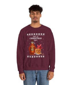 Alternative view of Maple Syrup Full Of Christmas Spirit Ugly Sweater For Unisex