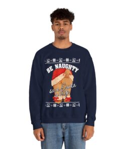 Save Santa A Trip Naughty Men's Ugly Christmas Sweatshirt