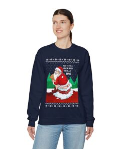 Alternative view of Naughty Santa Women's Ugly Christmas Sweatshirt
