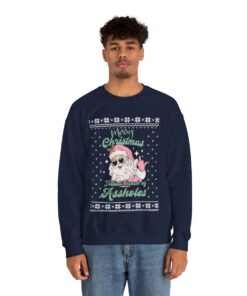 Pinky Santa Merry Christmas Ugly Sweatshirt For Men