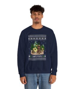 Alternative view of I Hate People Canada Bear Ugly Christmas Sweatshirt For Unisex
