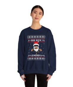 Alternative view of Big Nick Energy Santa Ugly Christmas Sweatshirt For Unisex