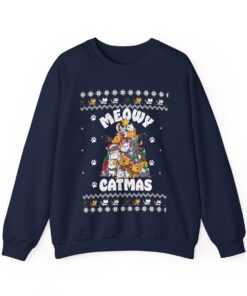 Cat Christmas Tree Christmas Sweatshirt For Men