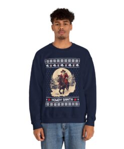 Howdy Santa Funny Ugly Christmas Sweatshirt For Men