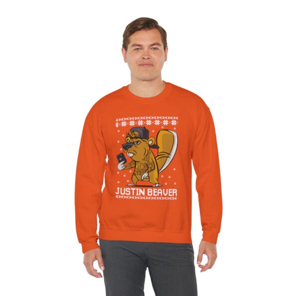 Justin Beaver Funny Ugly Christmas Sweatshirt For Unisex