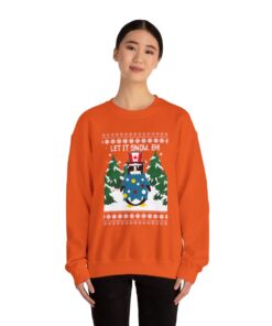 Alternative view of Let It Snow Eh Canada Funny Ugly Christmas Sweatshirt For Unisex