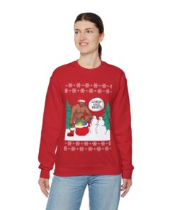 Surprising Frosty Barry Wood Ugly Christmas Sweatshirt Womens