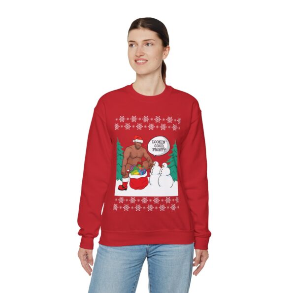 Surprising Frosty Barry Wood Ugly Christmas Sweatshirt Womens