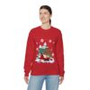 Naughty Santa Barry Wood Ugly Christmas Sweatshirt Womens