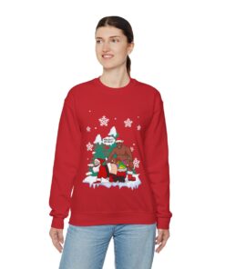 Naughty Santa Barry Wood Ugly Christmas Sweatshirt Womens