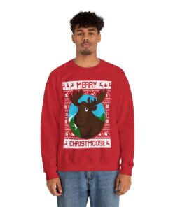 Merry Christmas Moose Men's Ugly Xmas Sweatshirt