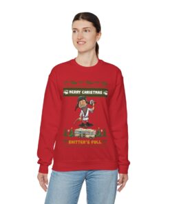 Shitters Full Ugly Christmas Sweatshirt Womens
